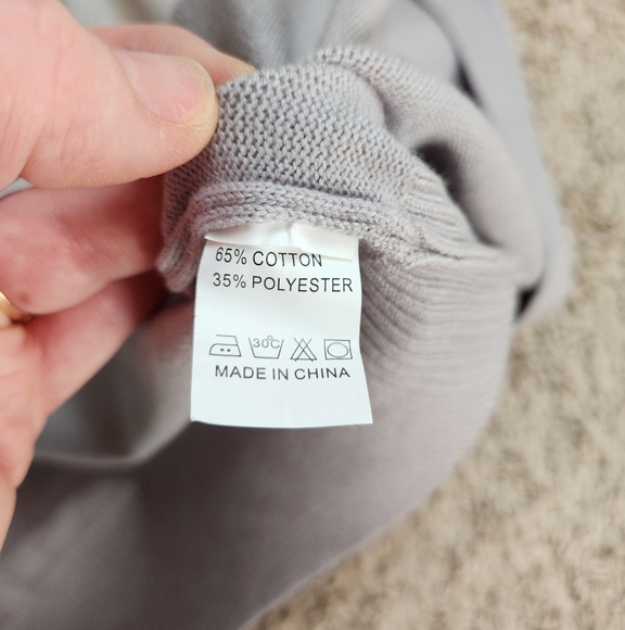 Long Sleeves Color Block Sweater Cardigan - Picture 2 of 3